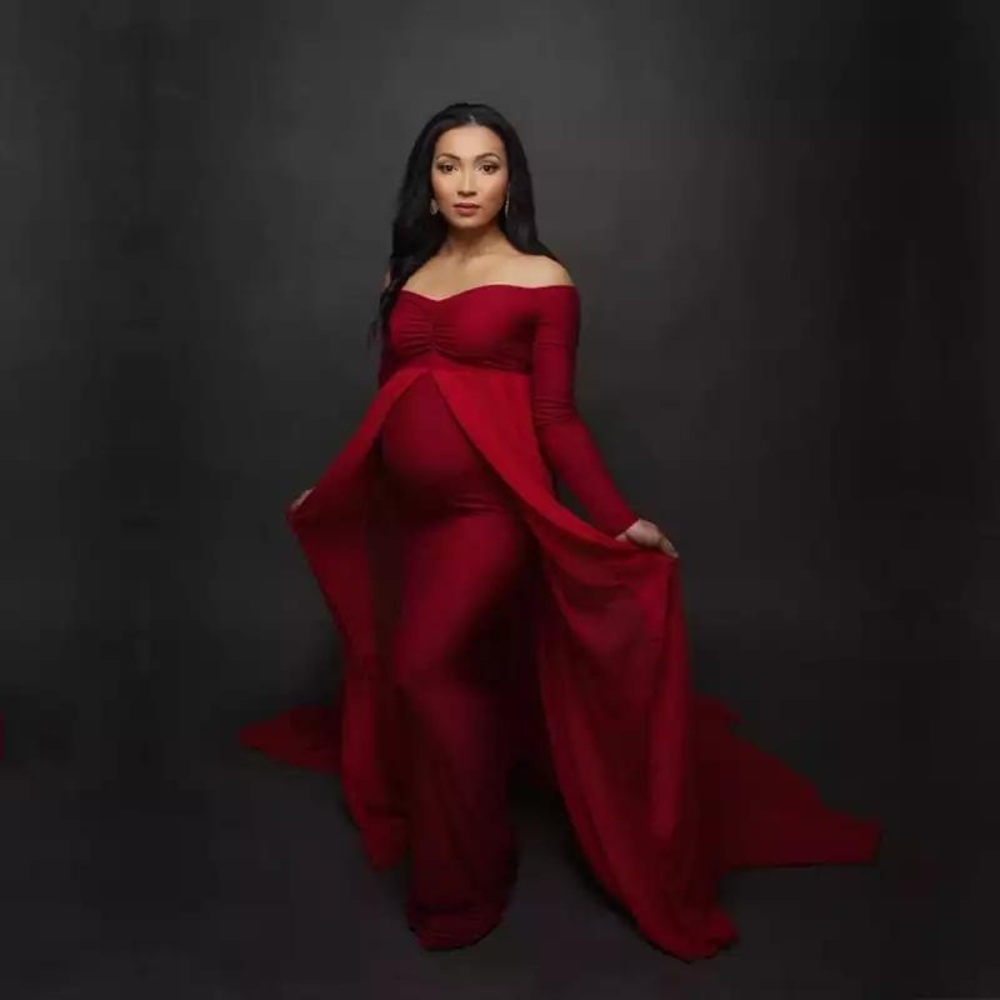 Beautiful red maternity Dress